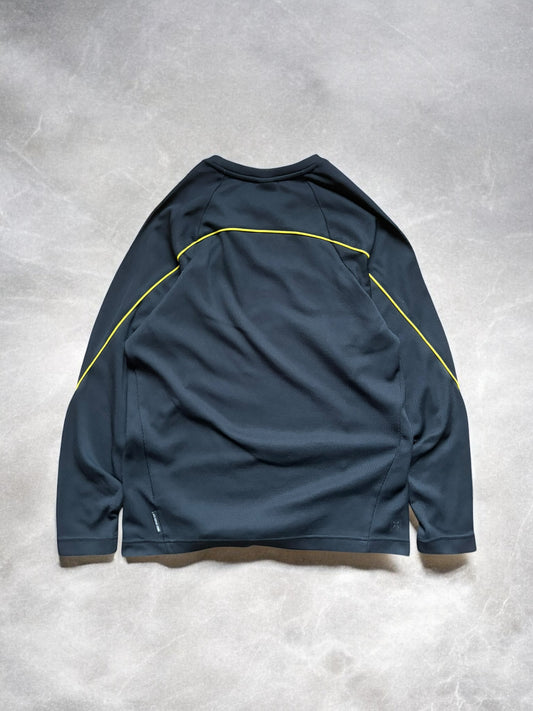 Nike Sphere Dry Early 2000s Black & Yellow Trim Long Sleeve Tee
