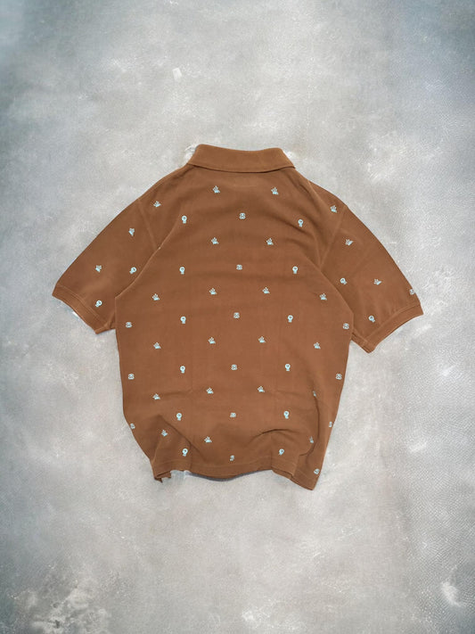 Stussy Vintage Brown Monogram Polo Shirt