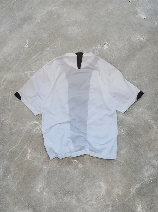 Vintage Early 2000s Nike Sphere Dry Black & White T90 Panelled Tee