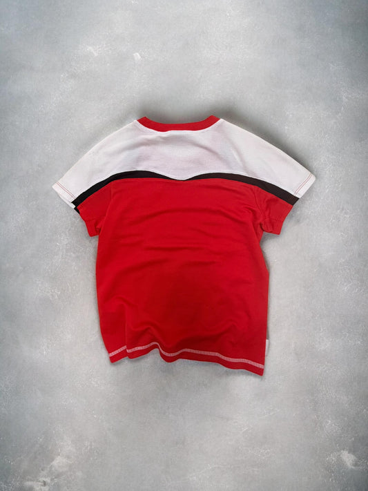 Nike Sphere Dry 2000s Panelled Red White Black Tee