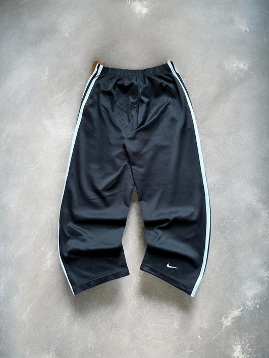 Vintage 90s Black & White Stripe Nike Track Pants