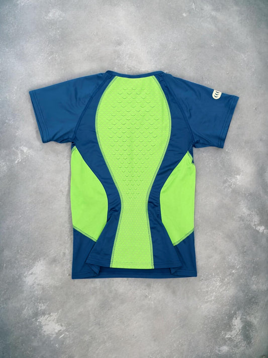 Nike Sphere React Blue & Green Snakeskin Panelled Tee