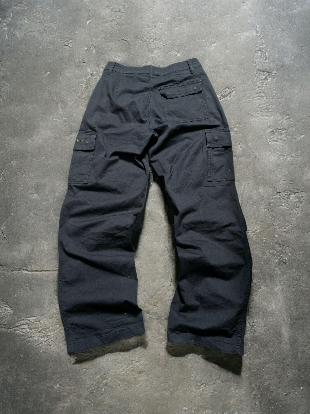 Oakley Vintage Embroided Black Cargo Trousers