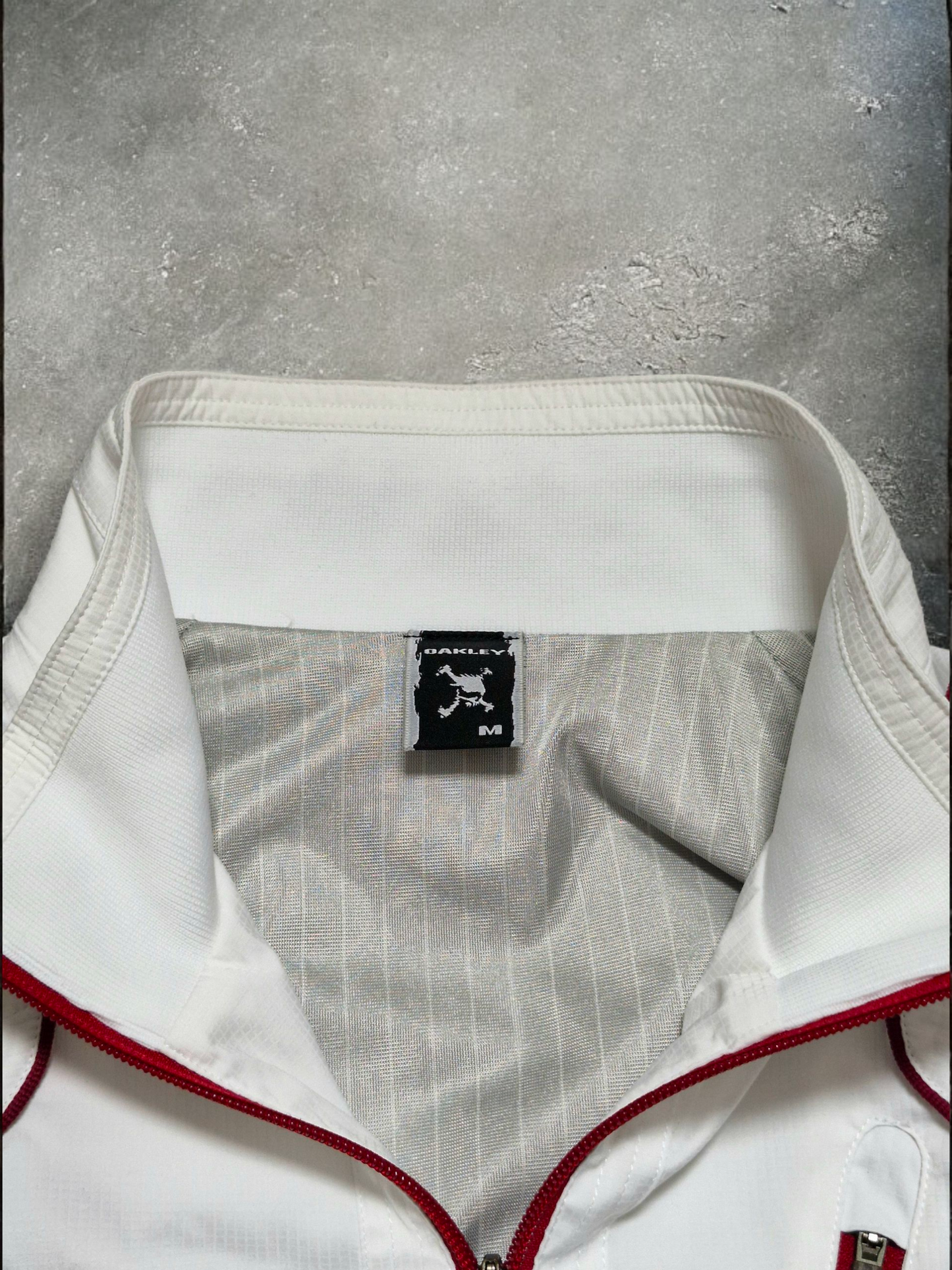 Oakley Vintage White & Red Japanese Exclusive Technical Jacket