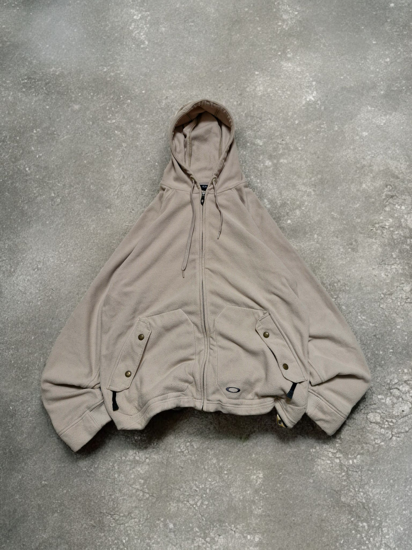Oakley Vintage Sample Beige Technical Fleece Hoodie 1 of 1