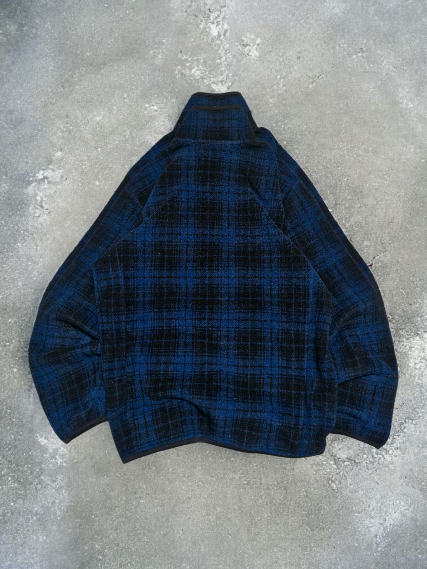 Uniqlo Japanese Exclusive Blue Plaid Fleece Jacket