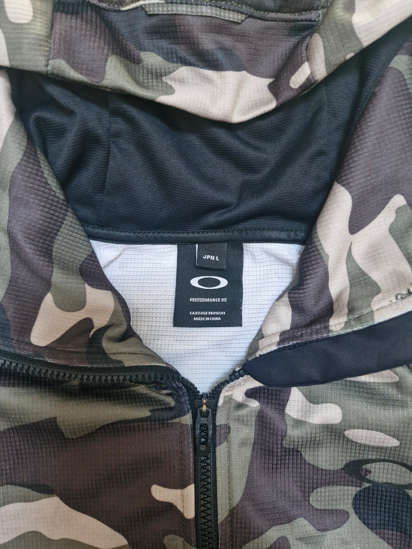 Oakley Vintage Camo Green Technical Mesh Hoodie