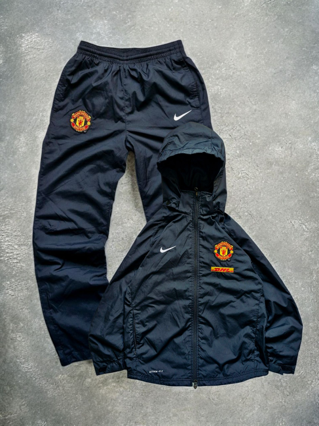 Nike Black Manchester United Tracksuit
