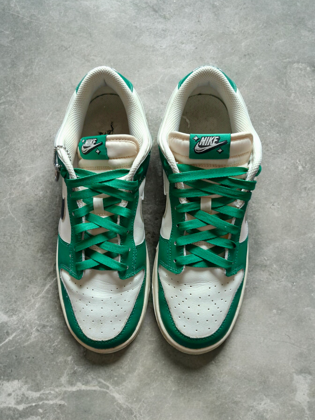Nike Malachite Green Lottery Dunks