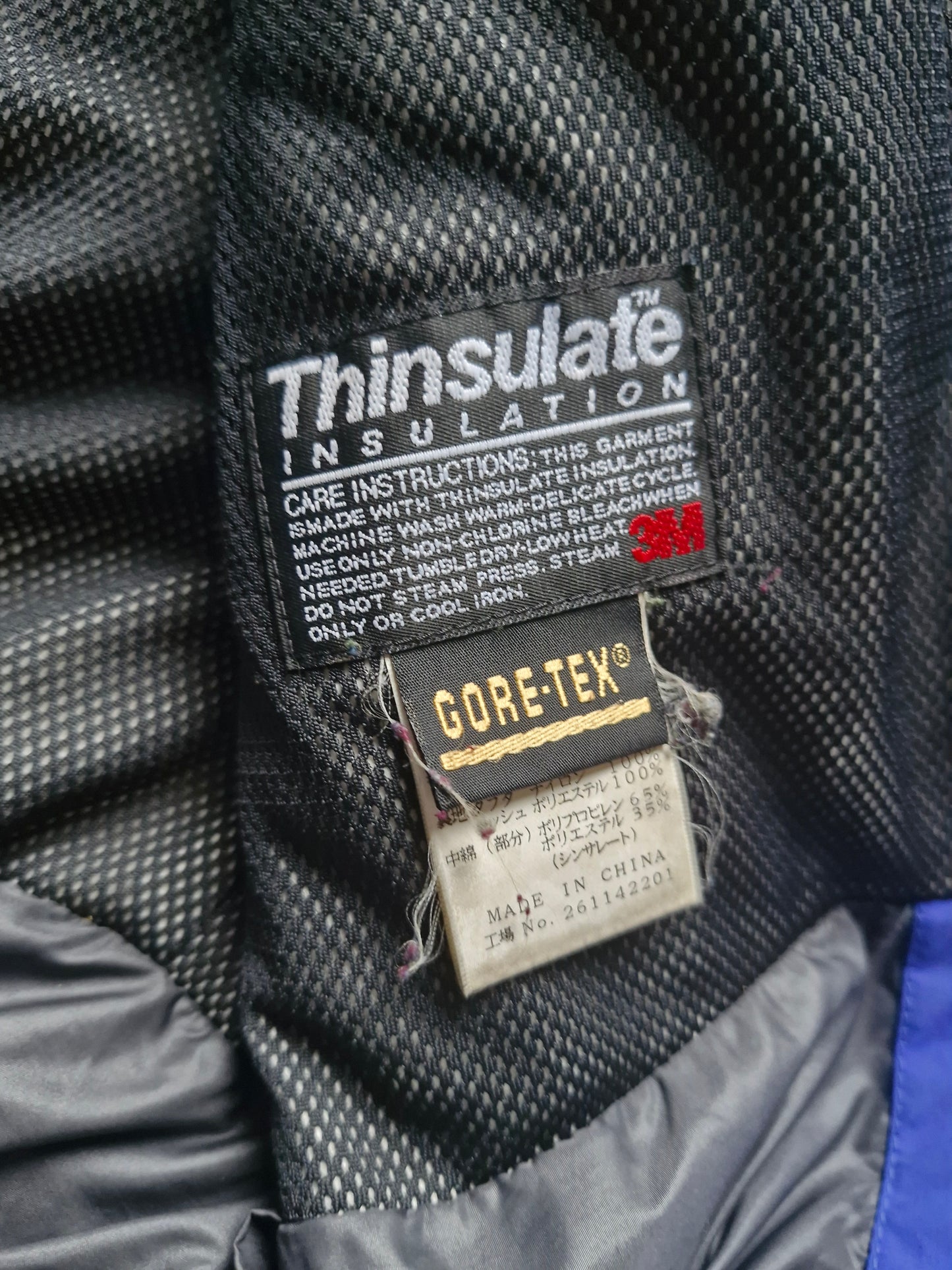 Montbell Black & Blue Goretex Ski Jacket