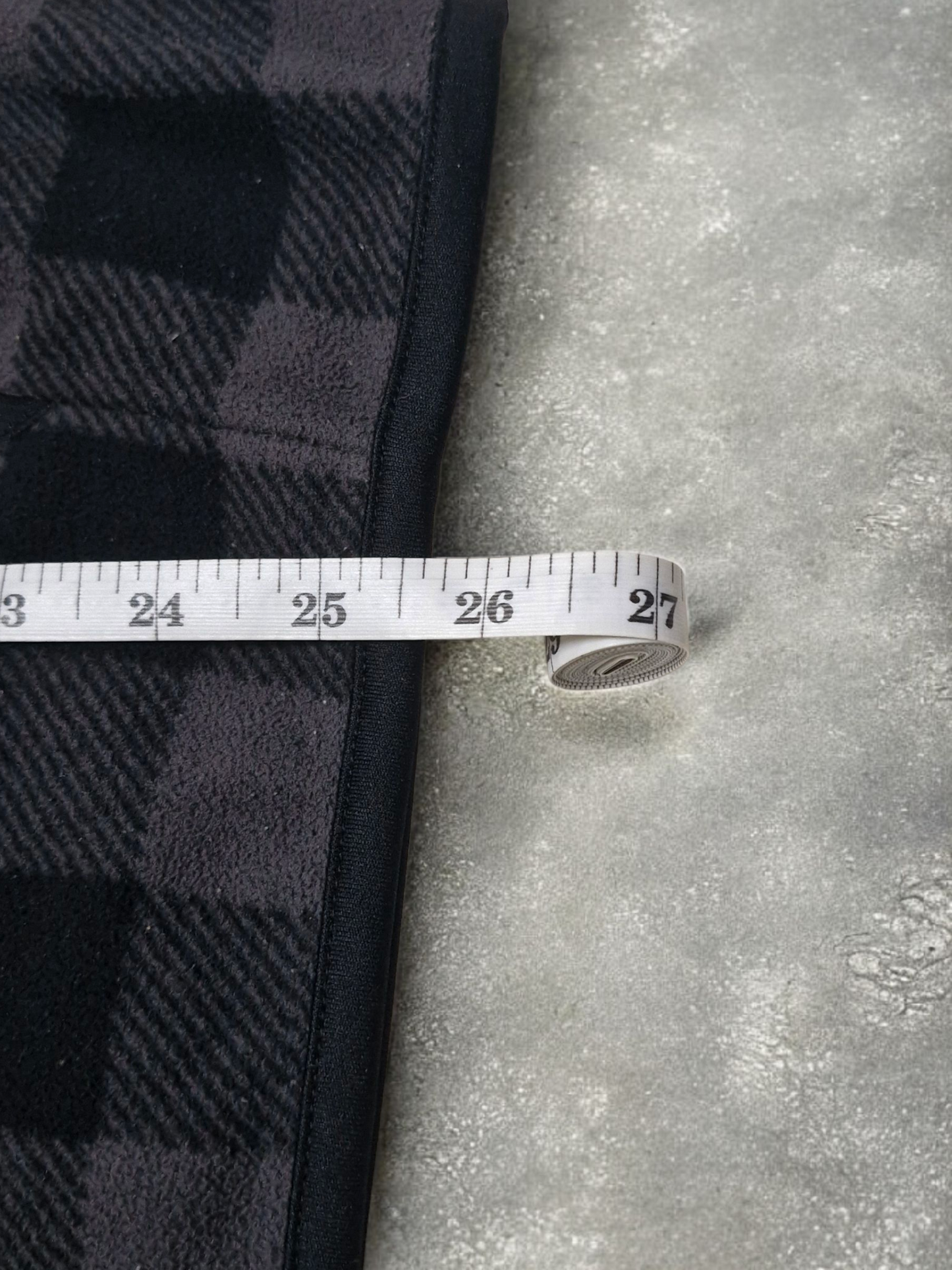 Uniqlo Japanese Exclusive Grey Plaid Technical Fleece Hoodie