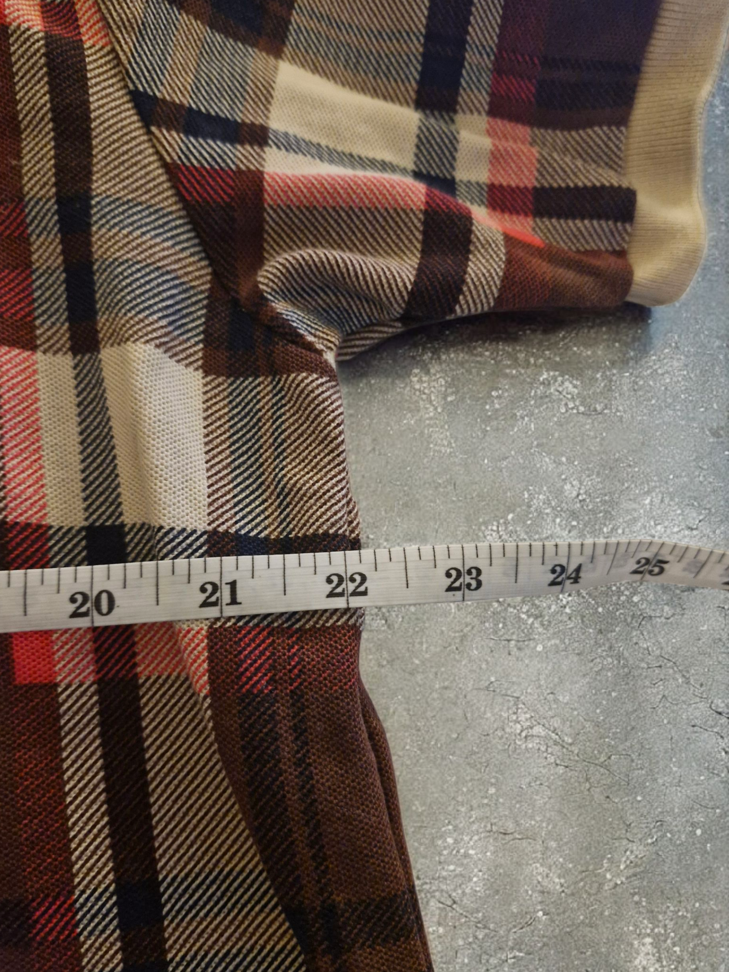 BAPE Vintage Bathing Ape Tartan/Plaid Polo Shirt