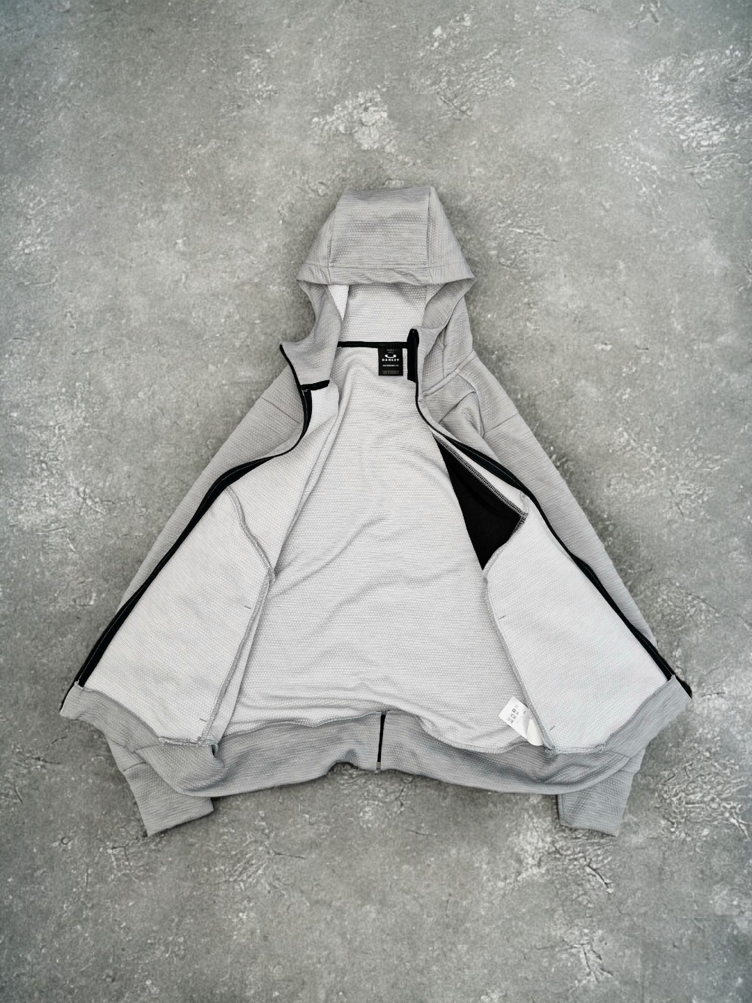 Oakley Vintage Grey Technical Zip Up Hoodie