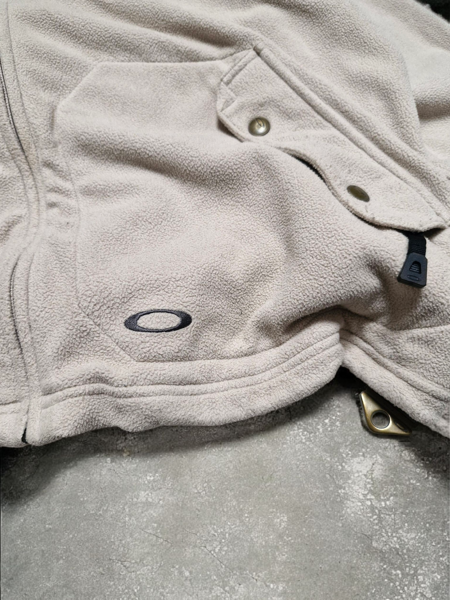 Oakley Vintage Sample Beige Technical Fleece Hoodie 1 of 1