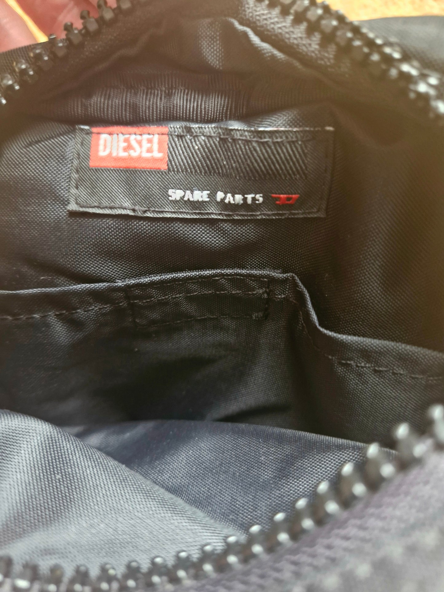 Diesel Vintage Y2K 2000's Black & Cream Technical Sling Bag