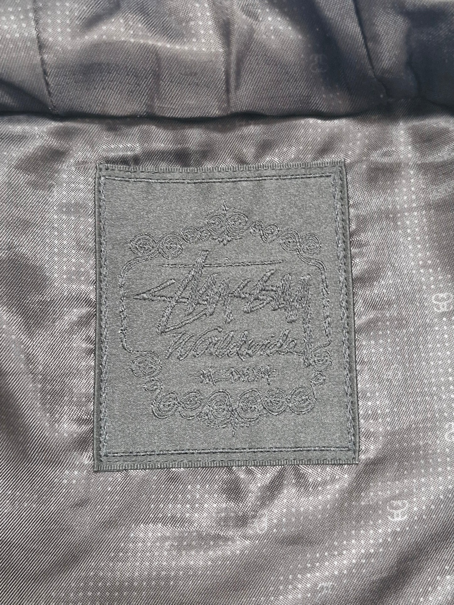 Stussy Vintage Blue & Grey Plaid Technical Ski Jacket
