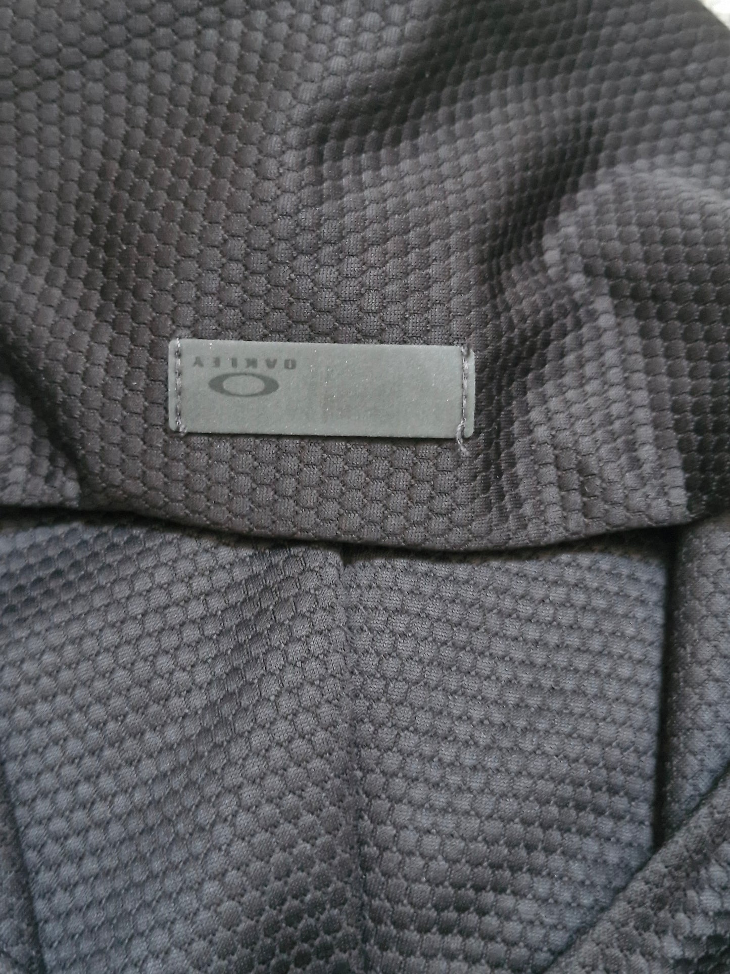 Oakley Vintage Black Mesh Technical Zip Up Hoodie