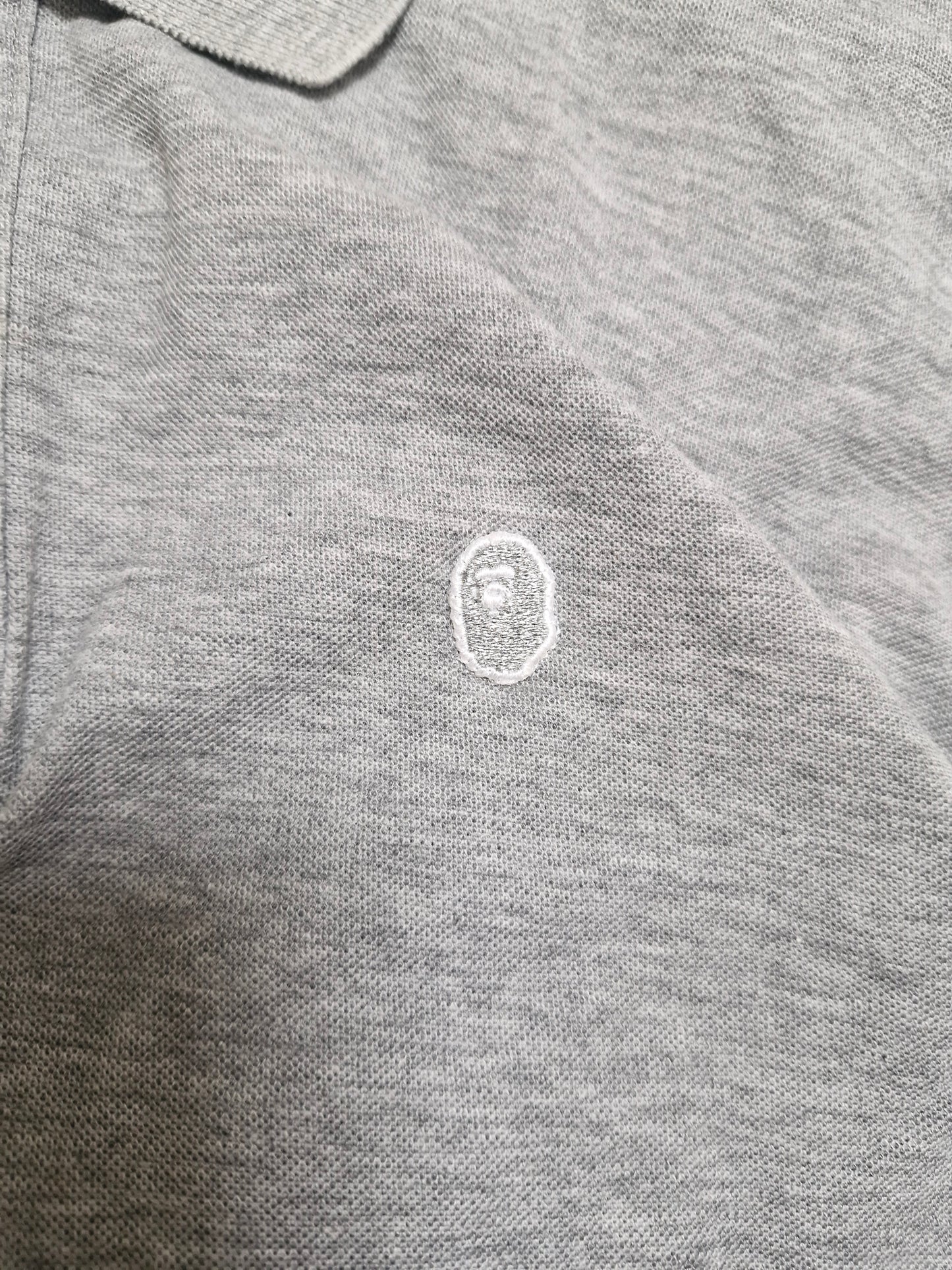 BAPE Vintage Grey Polo Shirt