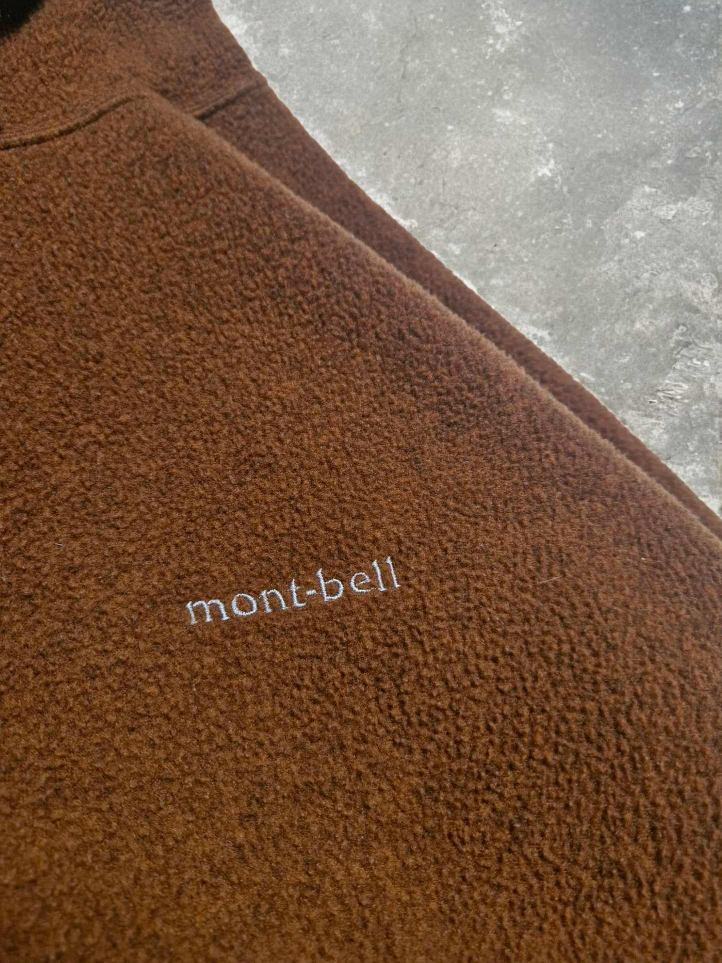 Montbell Vintage Brown Technical Fleece Hoodie