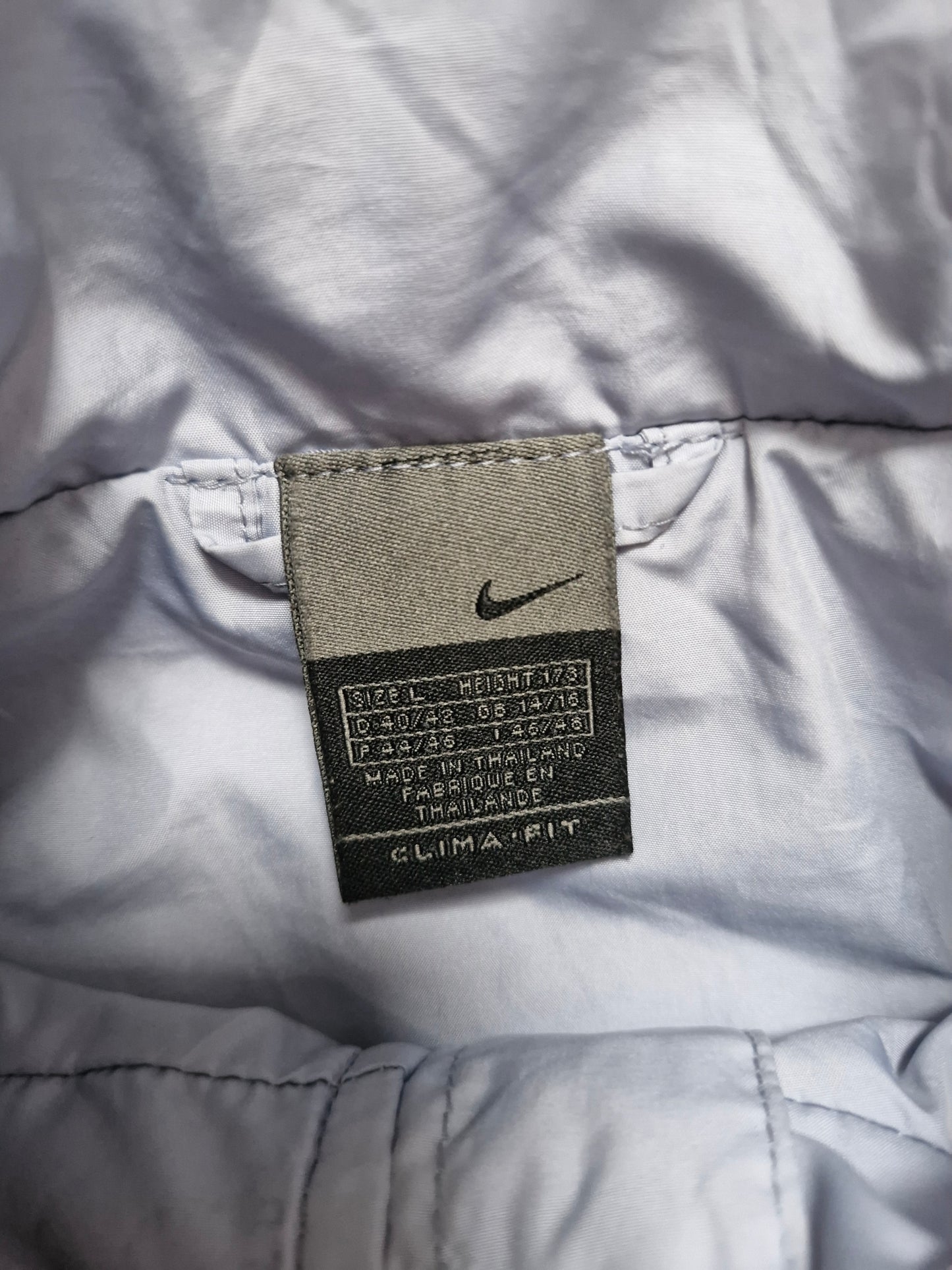 Nike Vintage Early 2000's Silver/Blue Panelled Technical Jacket
