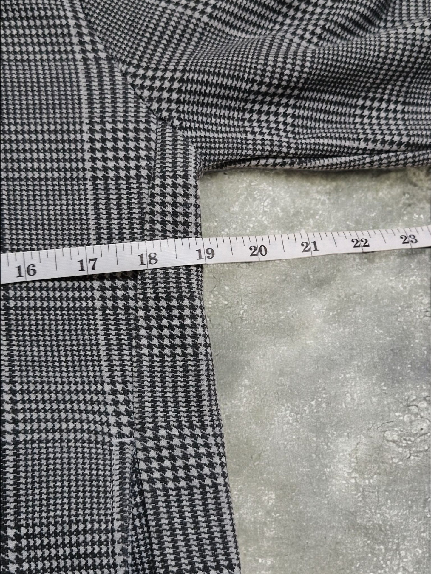 Vintage Rubik Japanese Grey Plaid Technical Hoodie