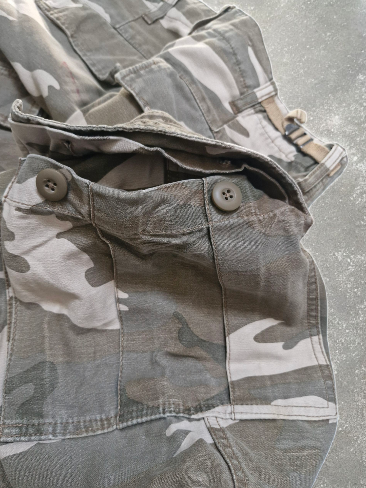 Avirex Vintage Camo Green Cargo Trousers