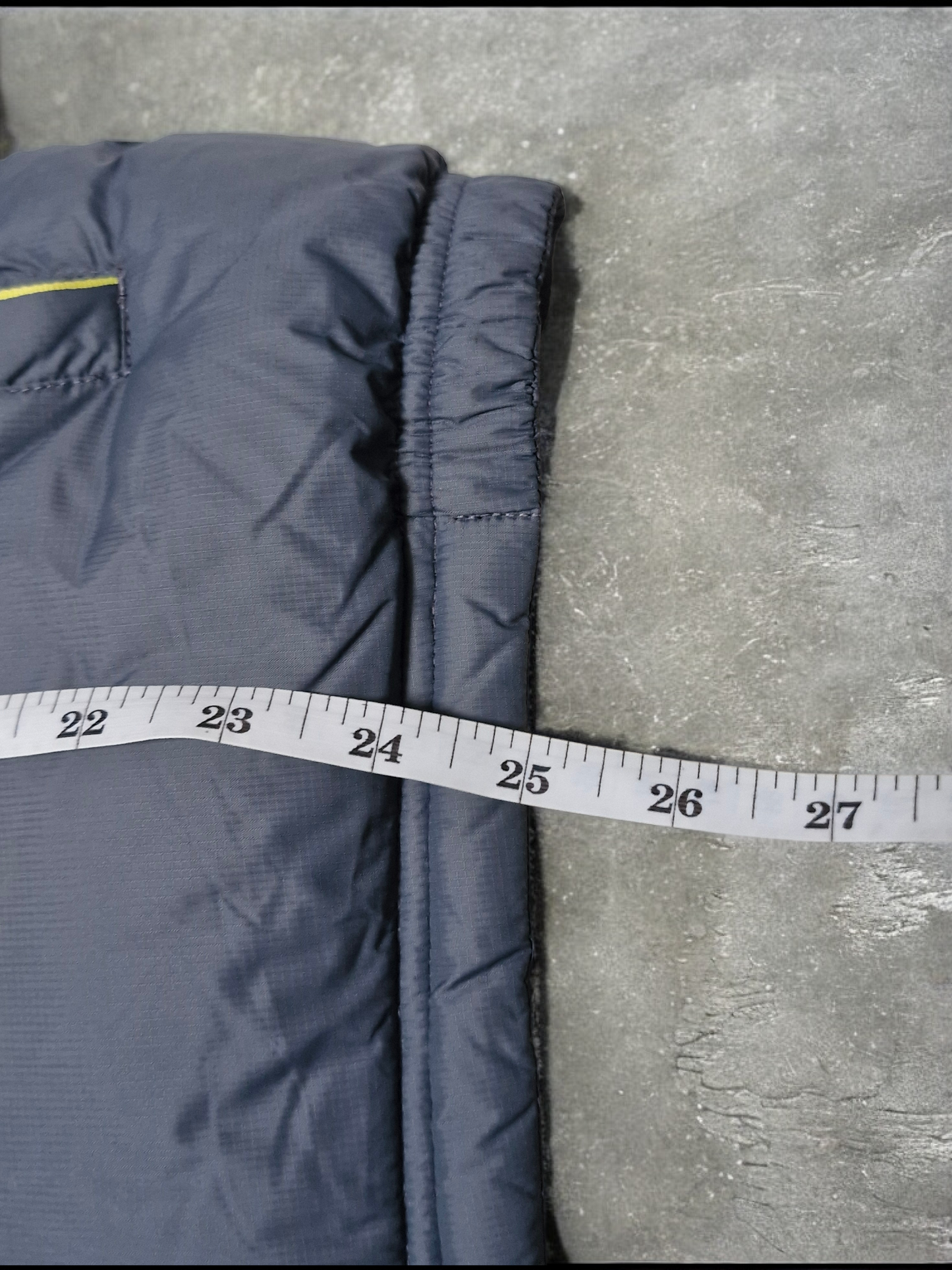 Nike Vintage Y2K Grey & Yellow Reversible Trim Lined Puffer Coat