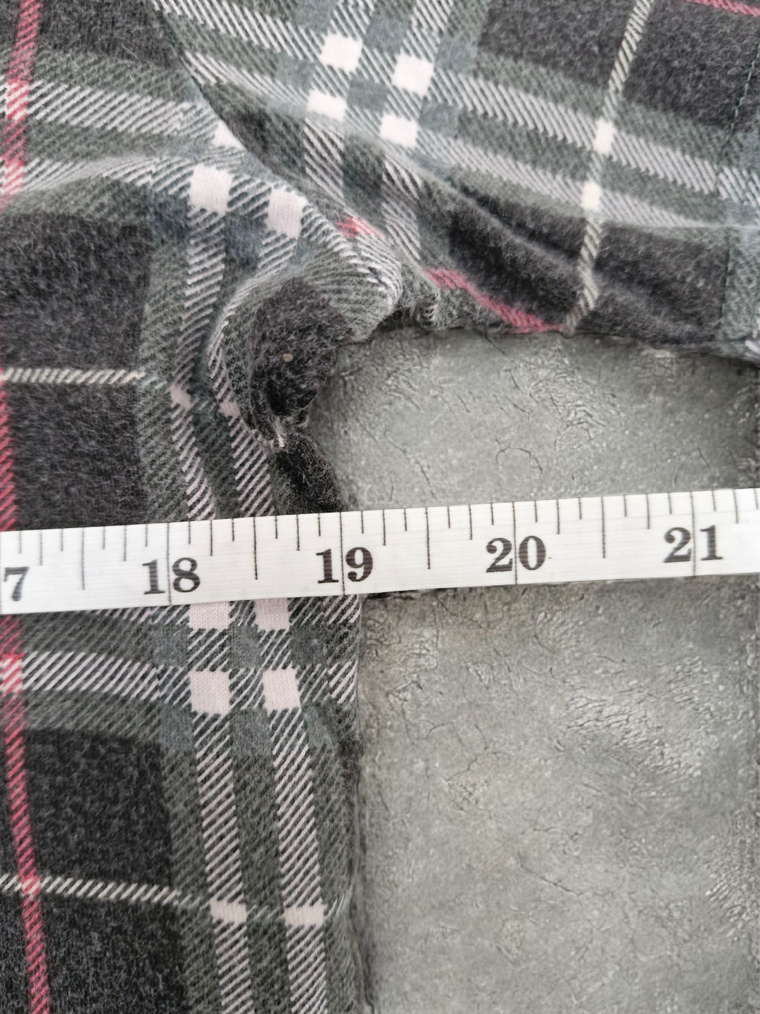 Burberry Vintage Blue Label Grey & Red Plaid T Shirt