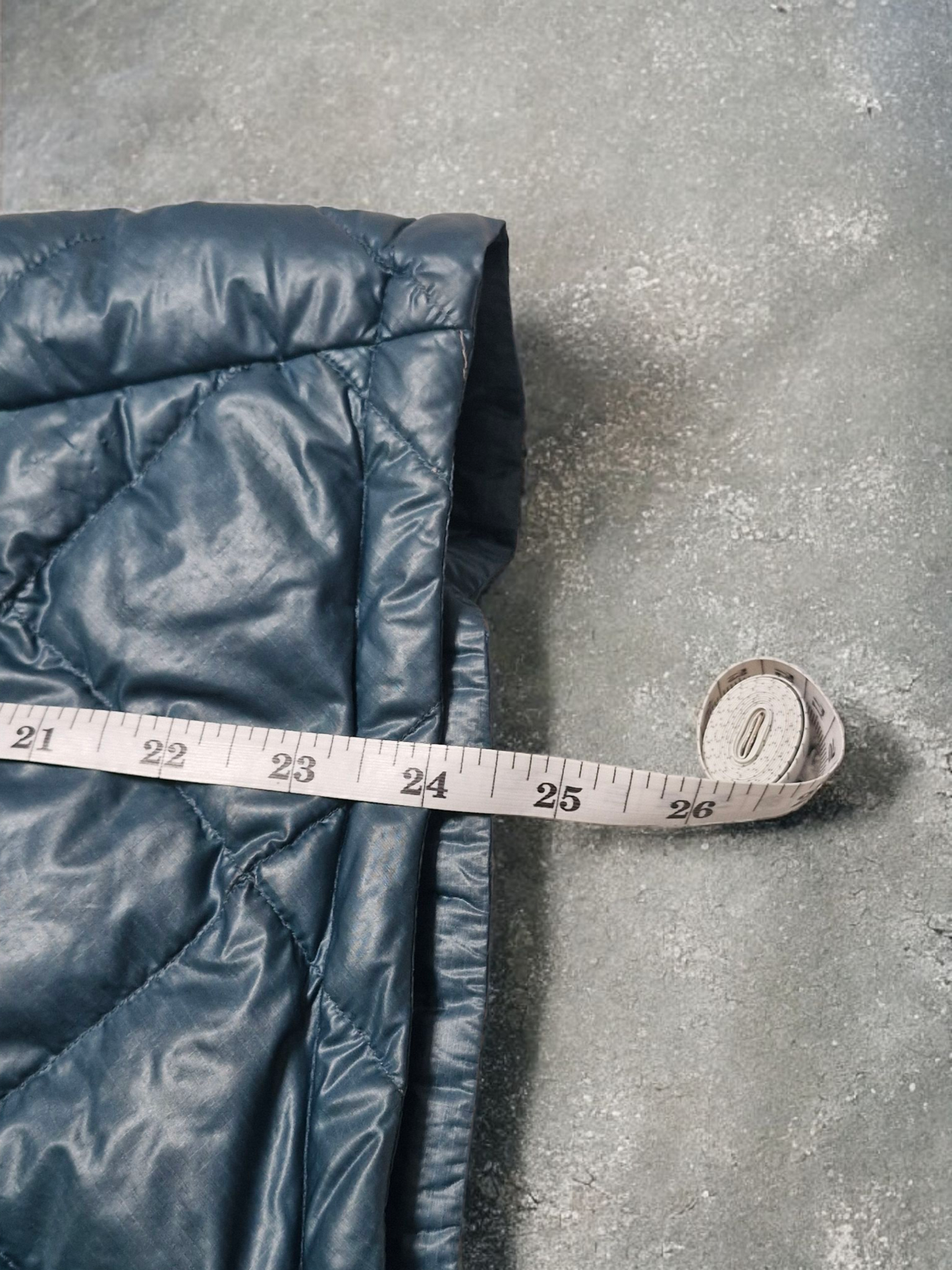 Montbell Vintage Light Blue Diamond Stitch Puffer Coat