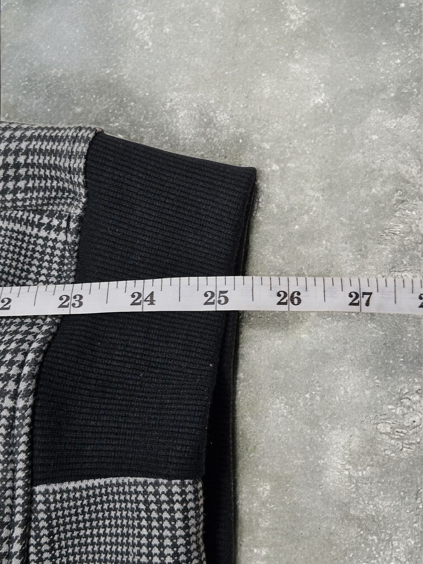Vintage Rubik Japanese Grey Plaid Technical Hoodie