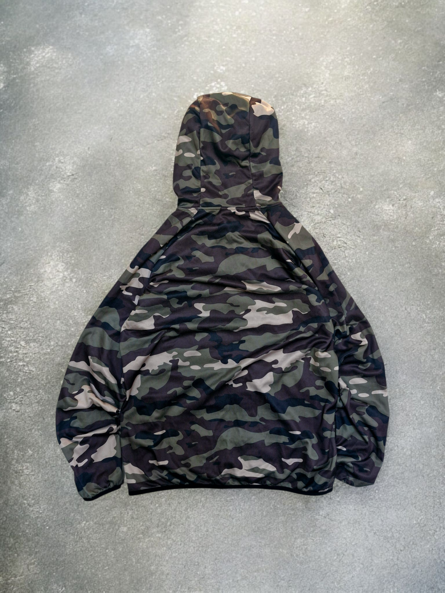 Oakley Vintage Camo Green Technical Mesh Hoodie
