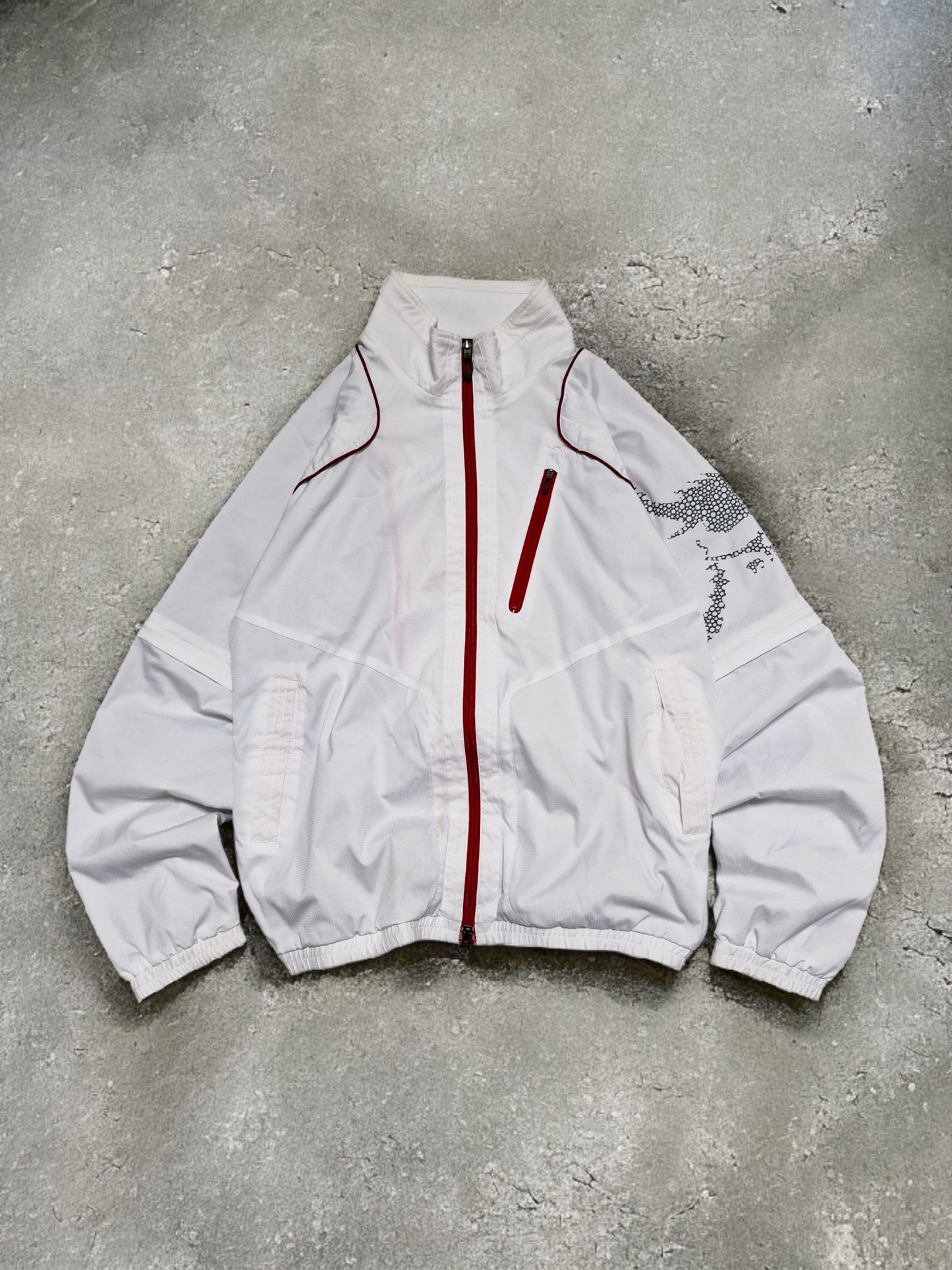 Oakley Vintage White & Red Japanese Exclusive Technical Jacket