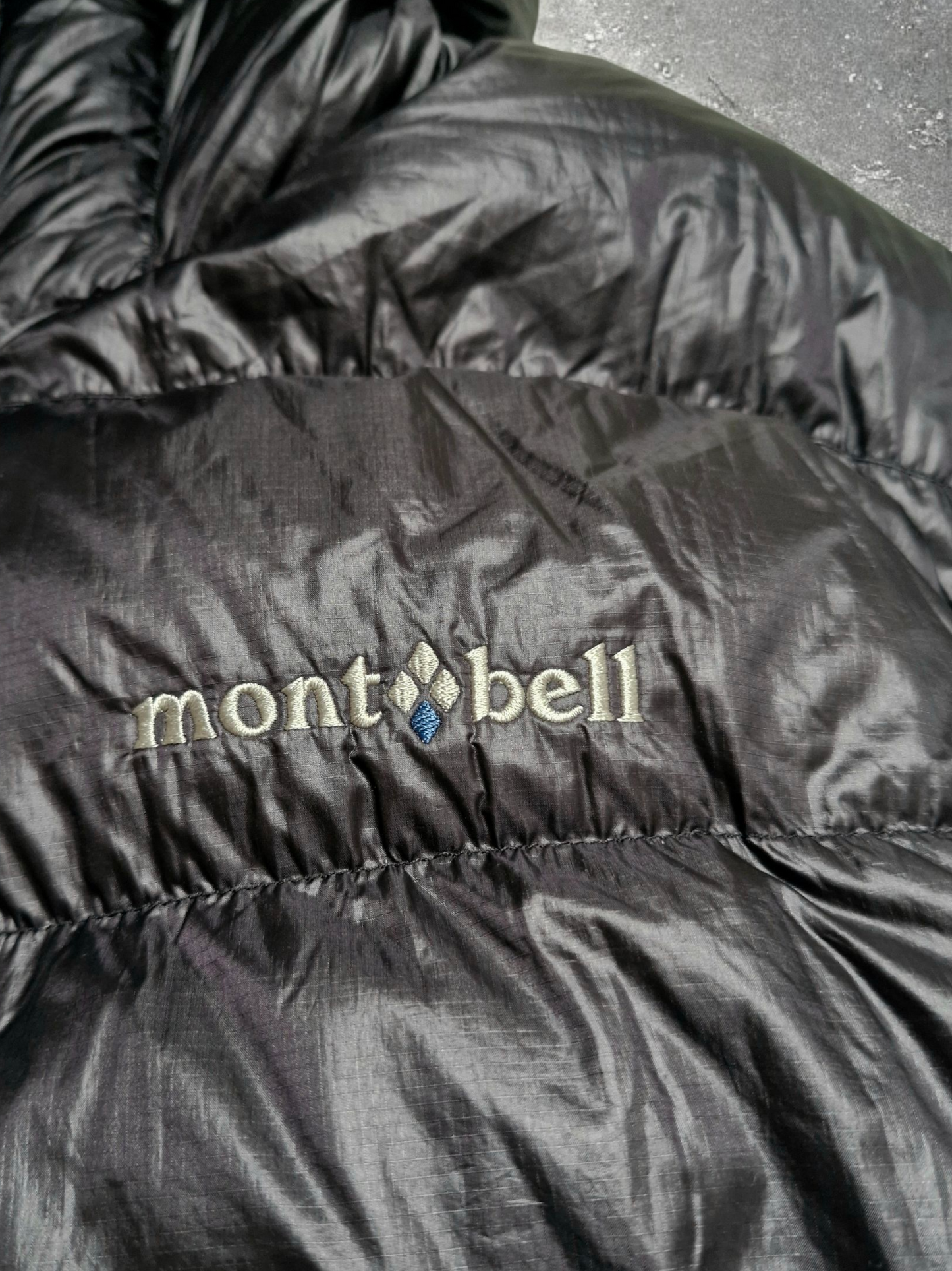 Montbell Vintage Black Technical Down Fill Puffer Coat