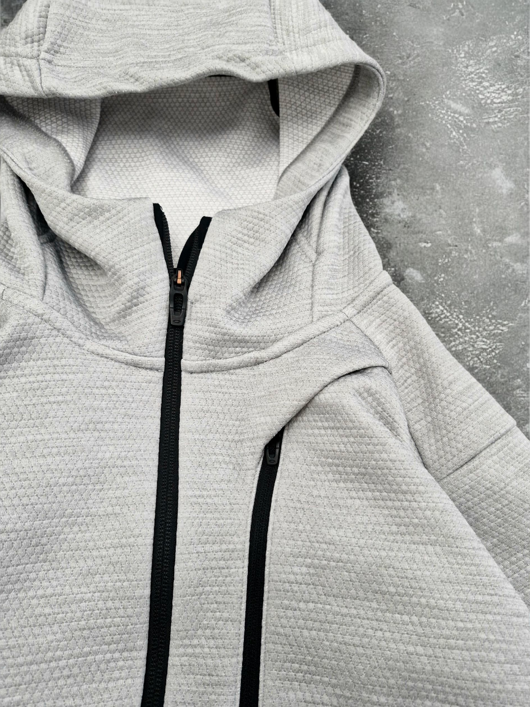 Oakley Vintage Grey Technical Zip Up Hoodie