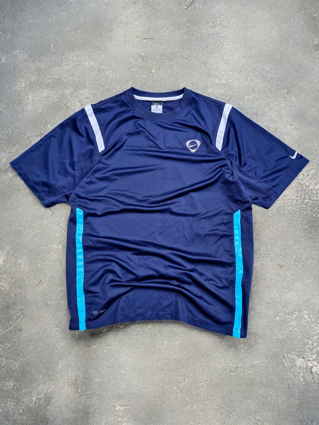 Nike T90 Navy Blue Panelled Tee