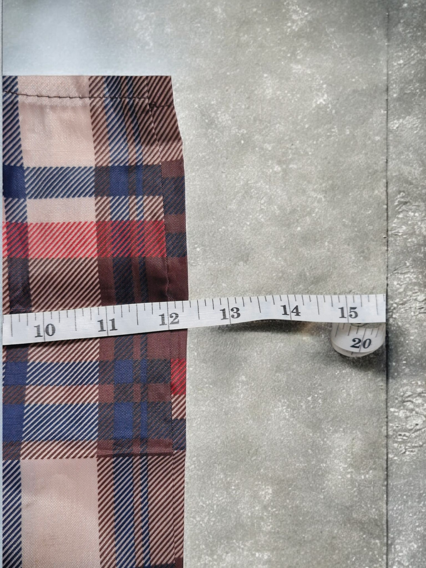 BAPE Red Tartan/Plaid Tote Bag