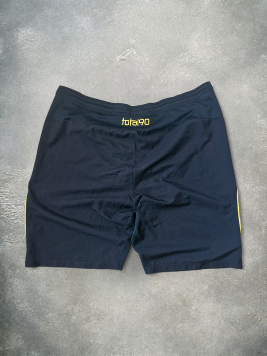 Nike T90 Vintage Early 2000's Black & Yellow Shorts