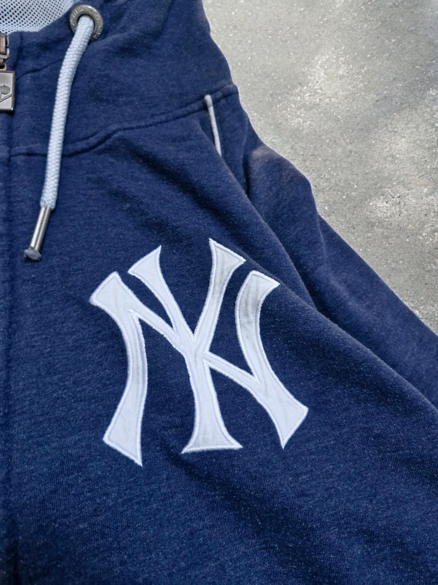 Majestic Athletic Vintage New York Yankees Navy Zip Up Hoodie