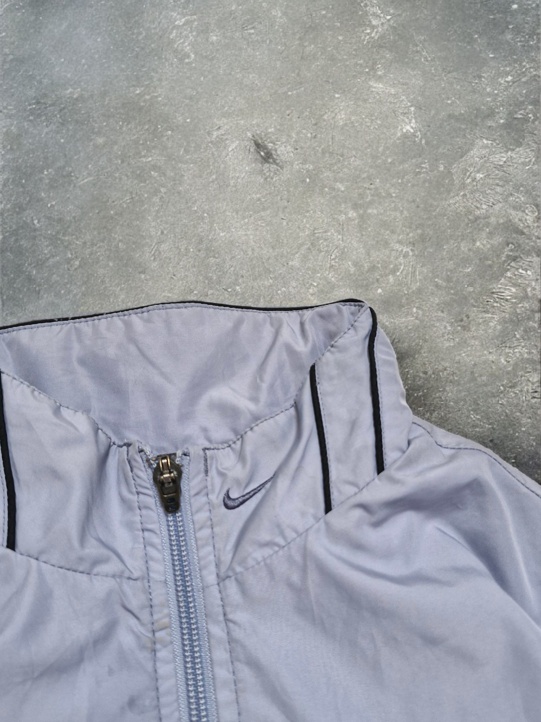 Nike Vintage Early 2000's Silver/Blue Panelled Technical Jacket