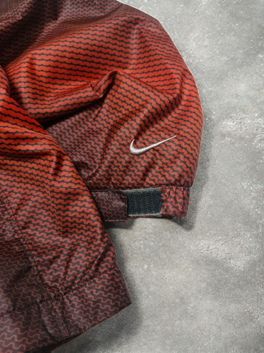 Nike Thermal Orange & Black Patterned Technical Jacket