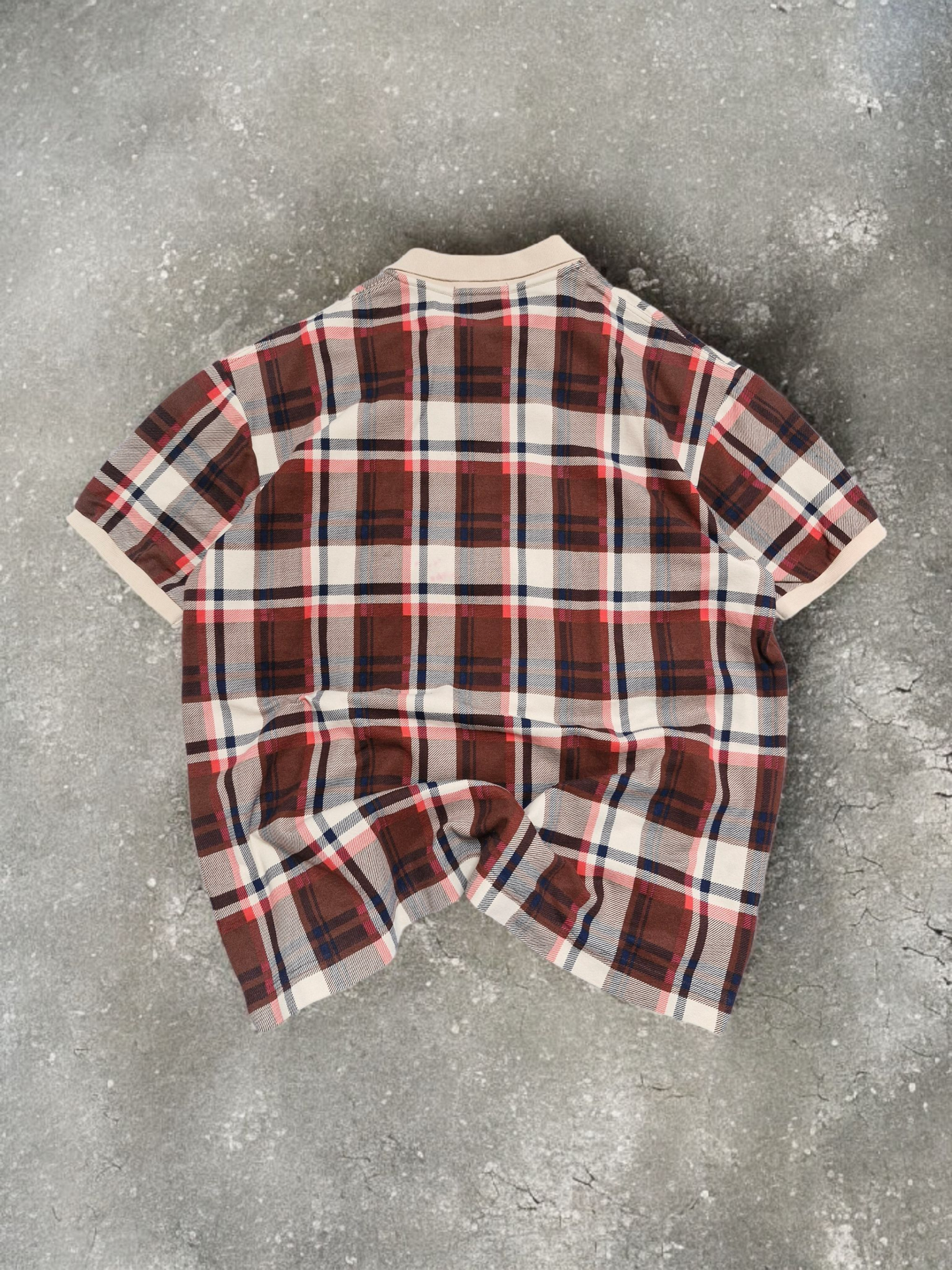 BAPE Vintage Bathing Ape Tartan/Plaid Polo Shirt