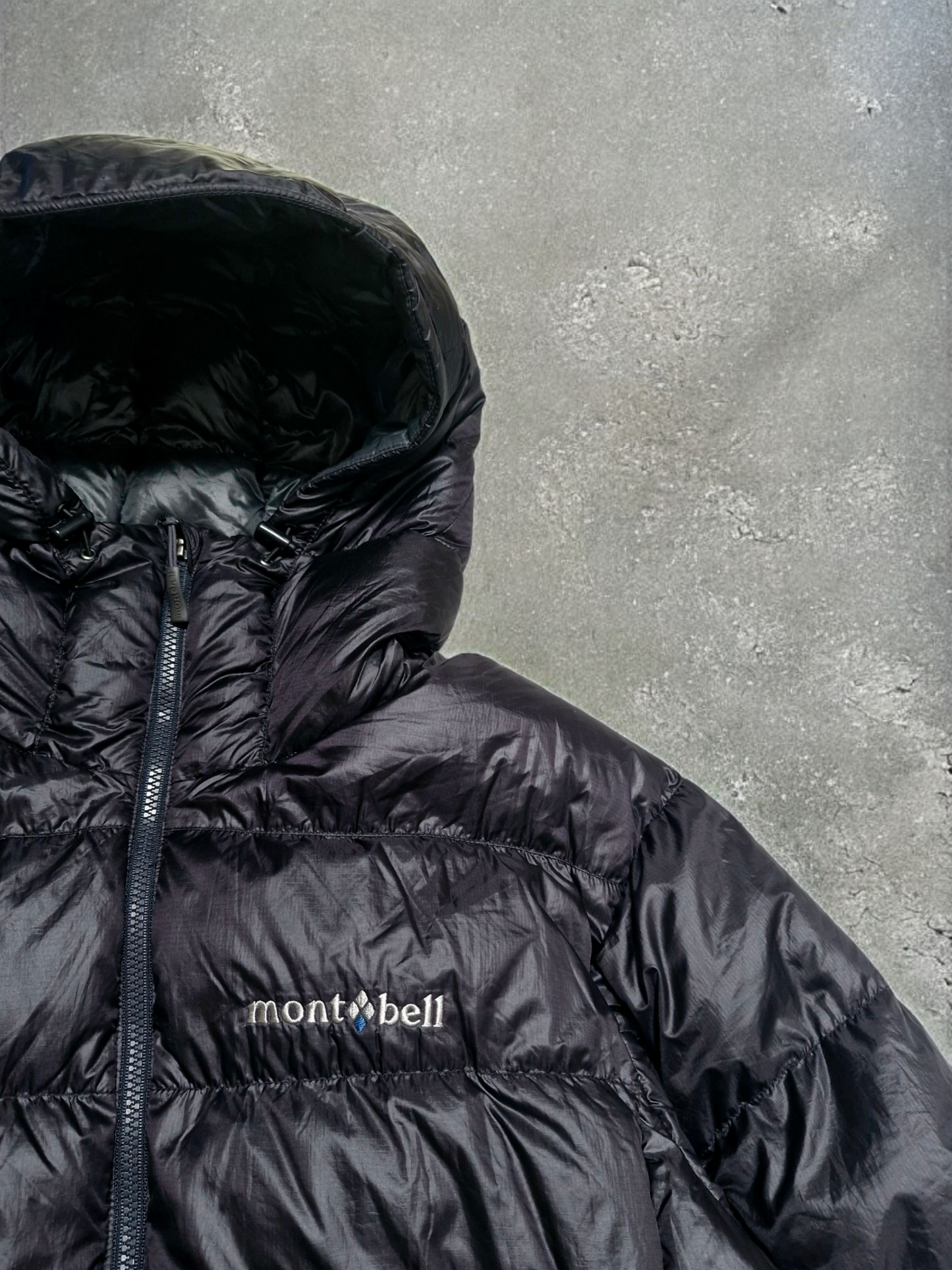 Montbell Vintage Black Technical Down Fill Puffer Coat