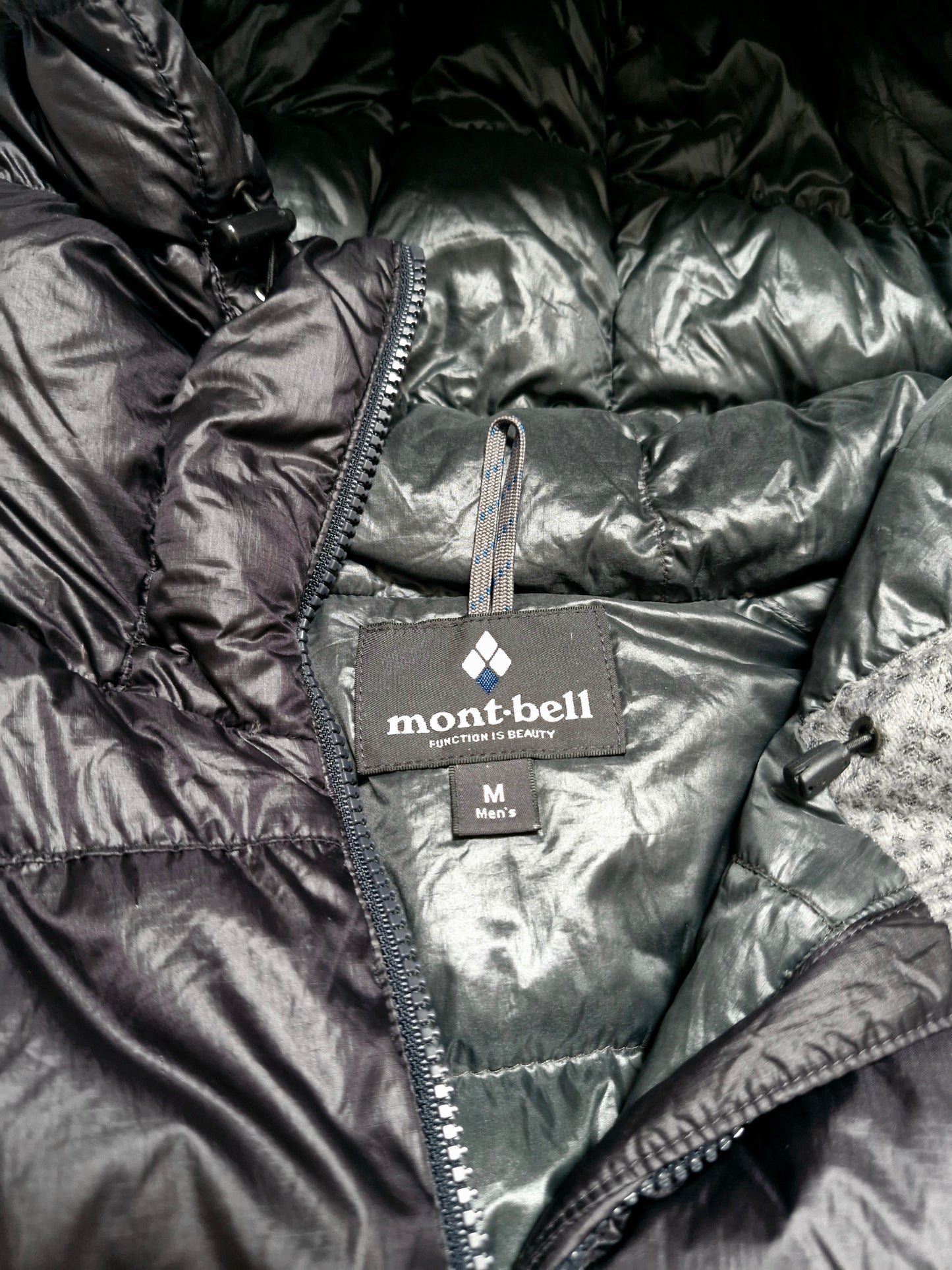 Montbell Vintage Black Technical Down Fill Puffer Coat