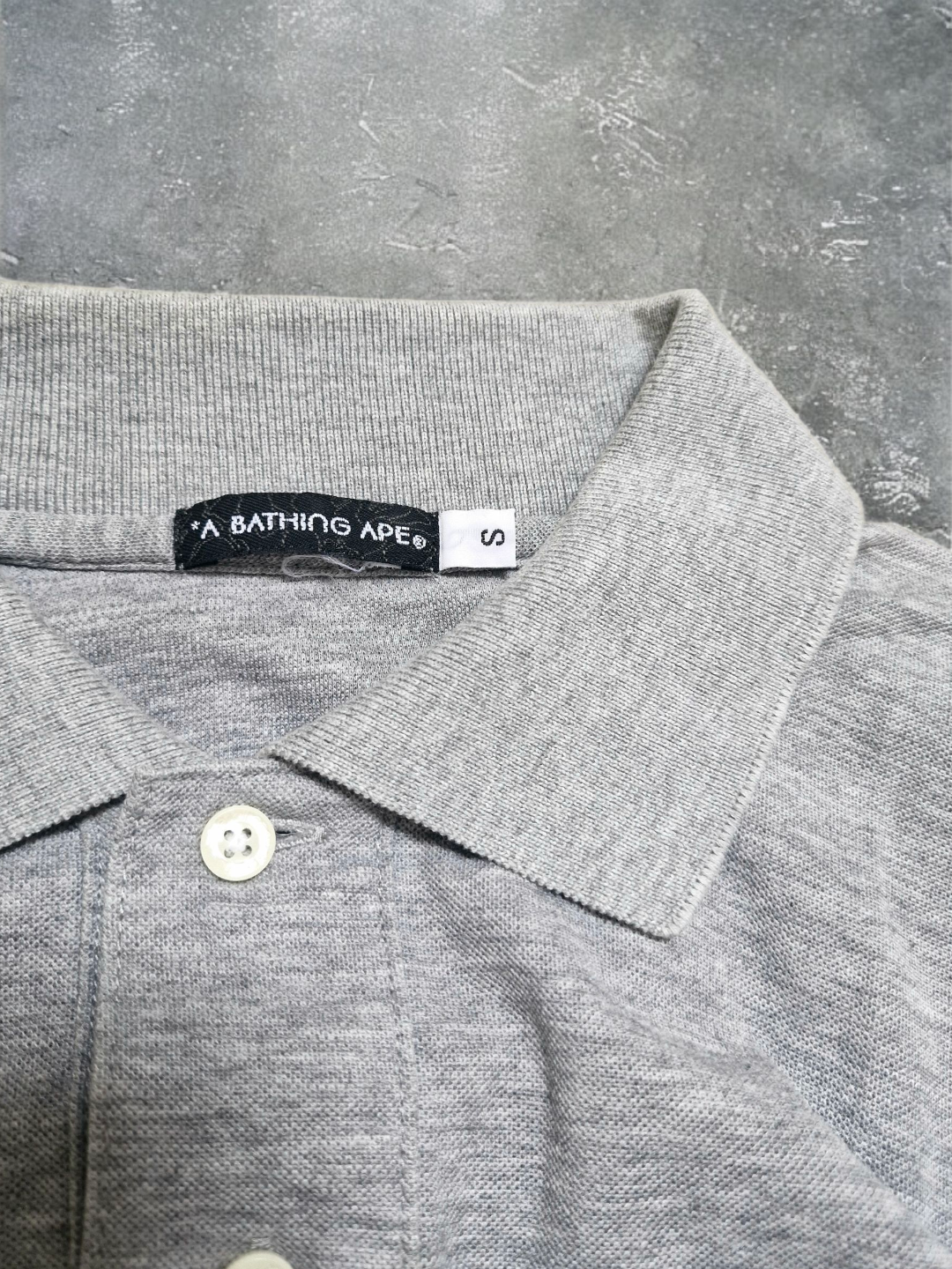 BAPE Vintage Grey Polo Shirt