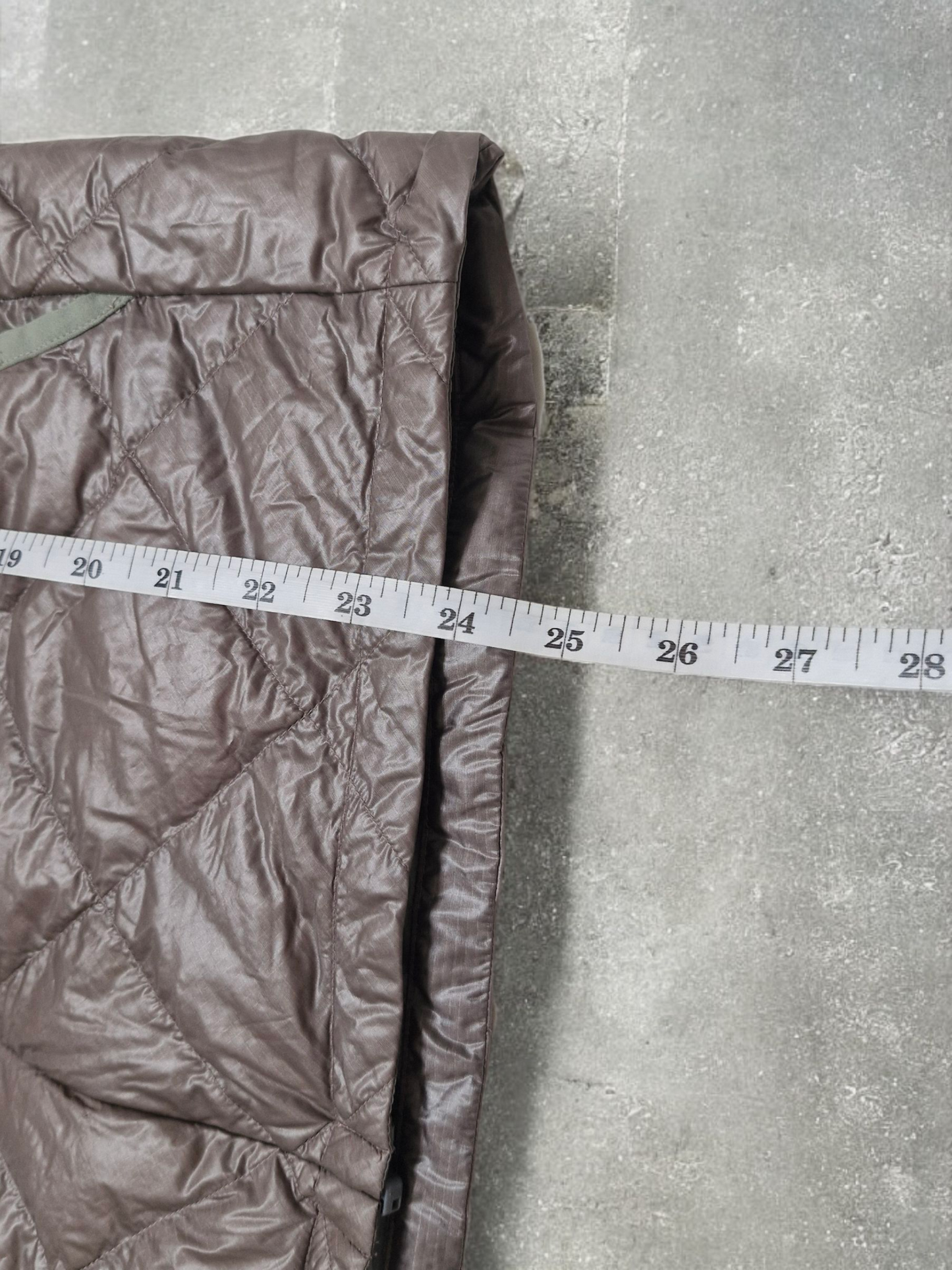 Montbell Vintage Beige Diamond Stitch Down Fill Puffer Coat