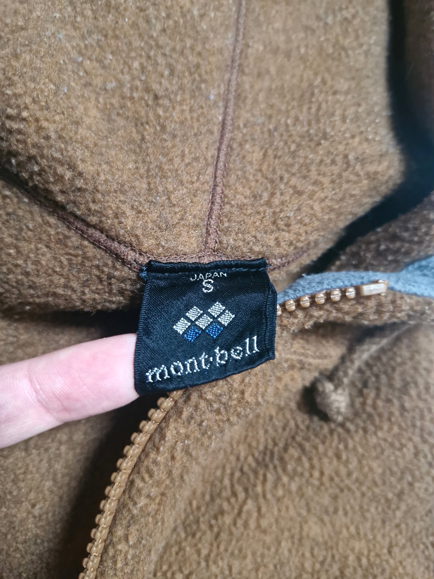 Montbell Vintage Brown Technical Fleece Hoodie