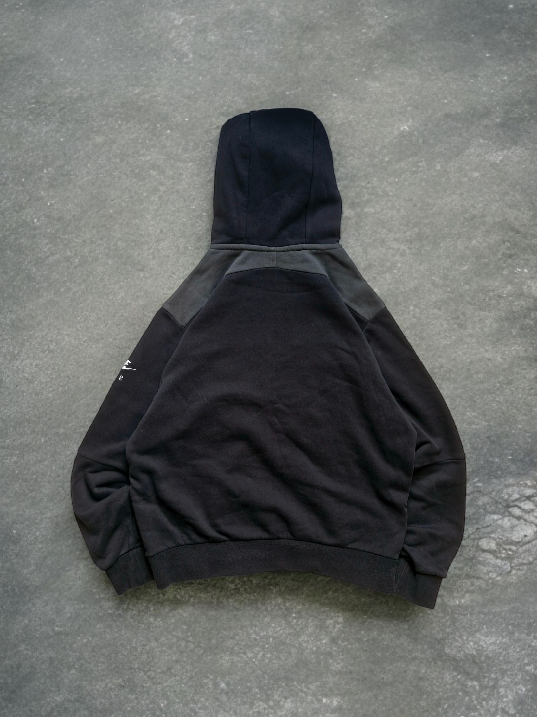 Nike Air Black & Grey Panelled Hoodie