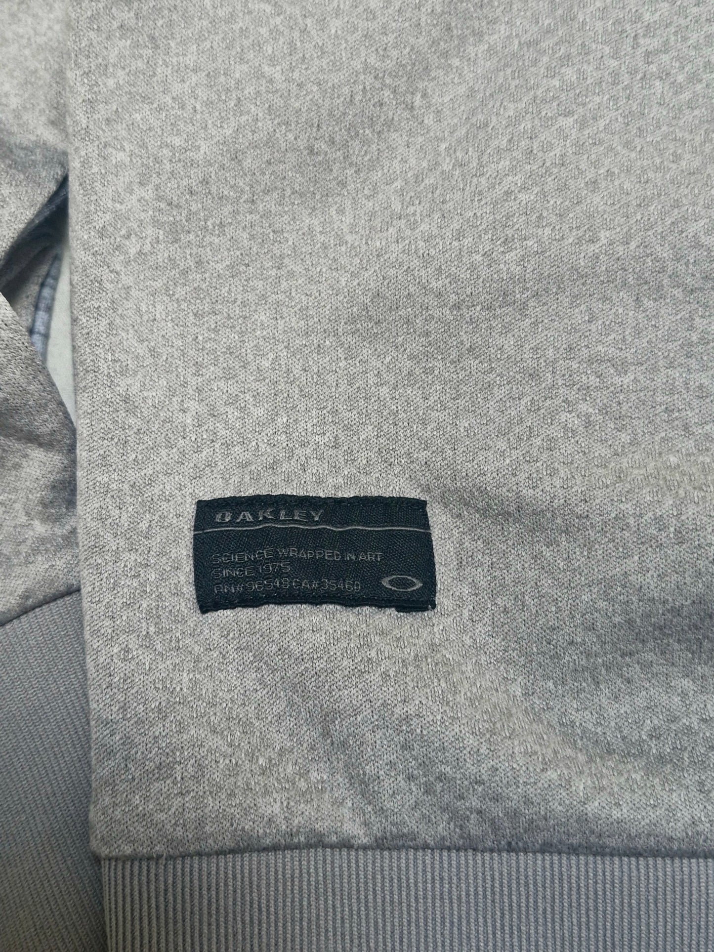 Oakley Vintage Embroided Logo Grey Patterned Jumper