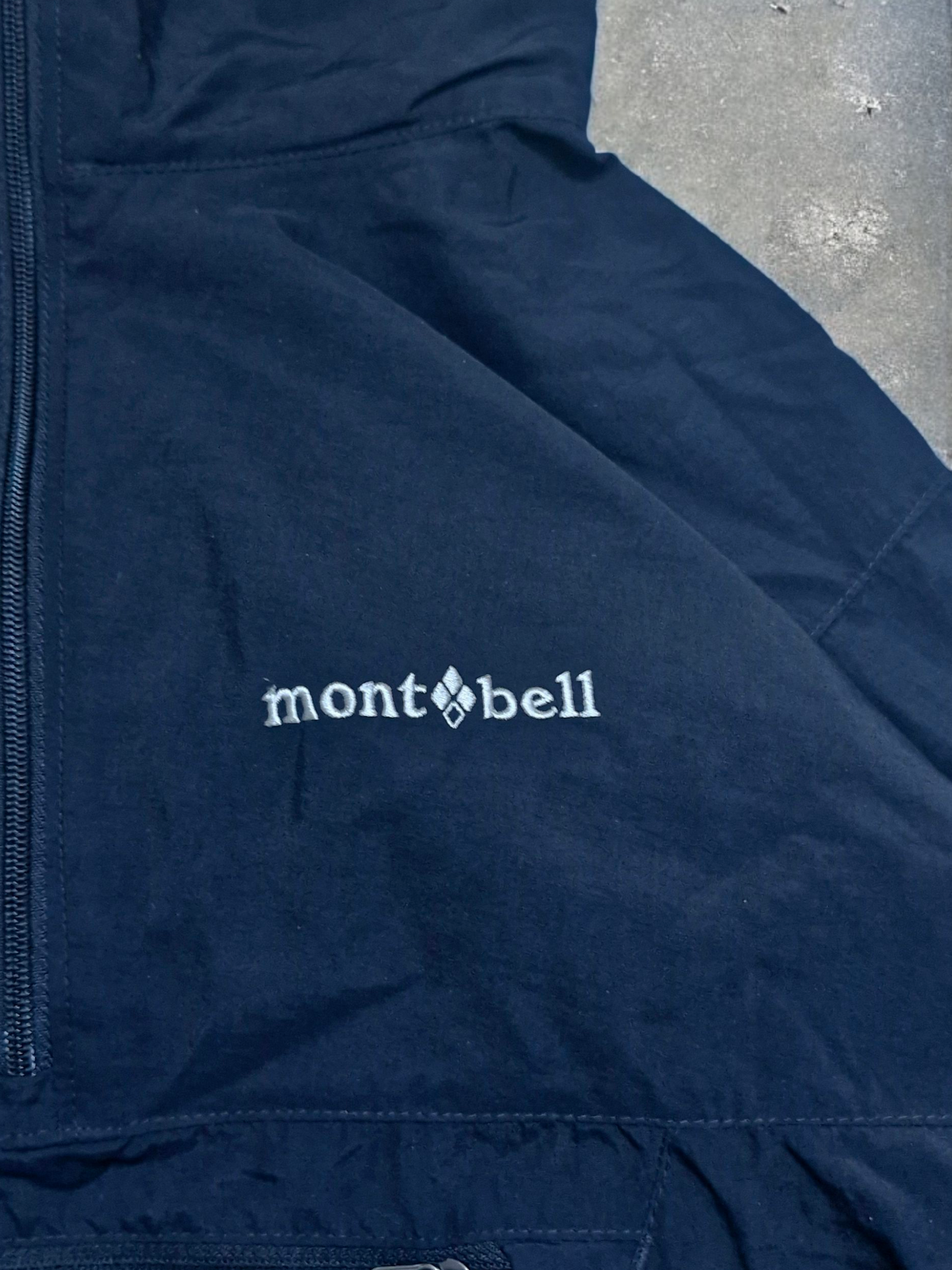 Montbell Vintage Black Half Zip Technical Jacket