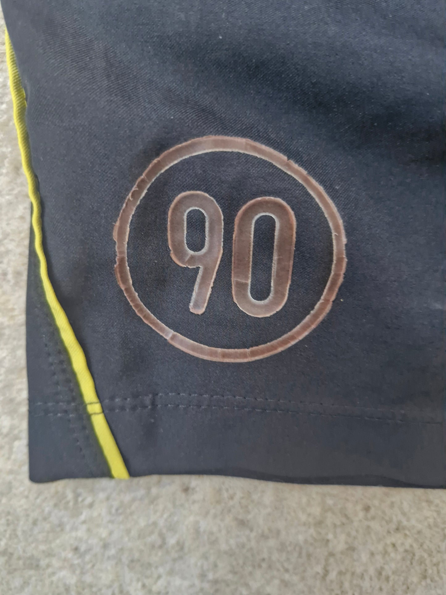 Nike T90 Vintage Early 2000's Black & Yellow Shorts